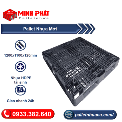 pallet nhựa 1200x1100x120mm
