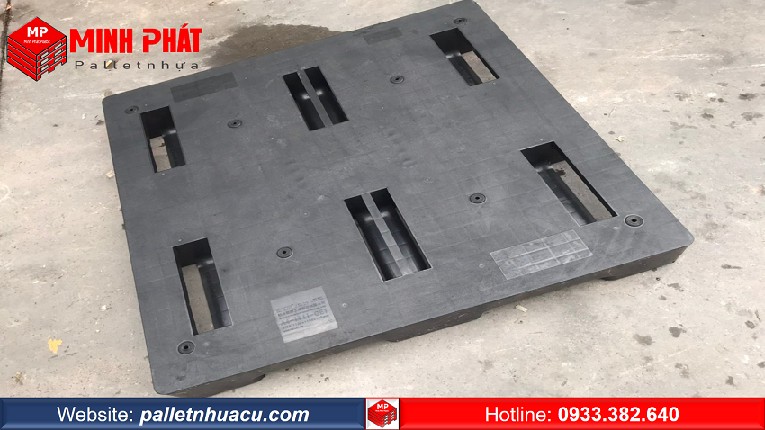pallet nhựa cũ 1100x1100x150mm