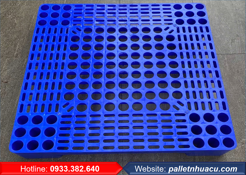 pallet nhua lót sàn 600x600x100mm