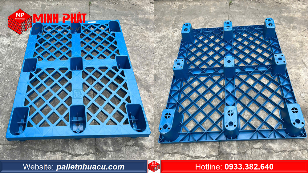 pallet nhựa chân cốc 1200x1000x140mm